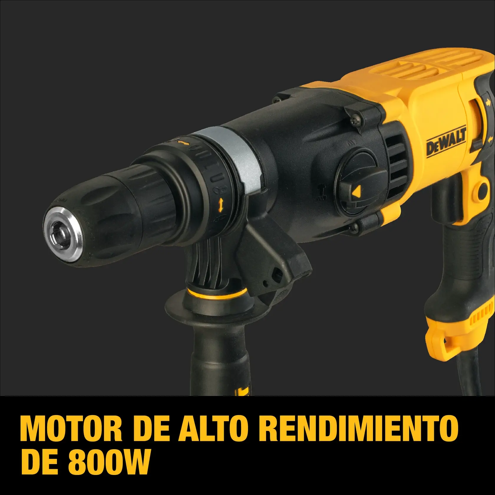 DEWALT® Kit de Rotomartillo de 1" (26mm) de 3.0j con Mandril de Acople Rápido