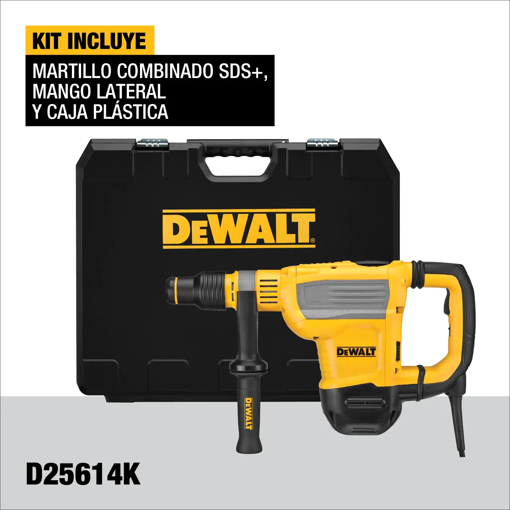 DEWALT® SDS MAX Kit de Rotomartillo Combinado SDS de 1-3/4" (44mm) de 10.5j