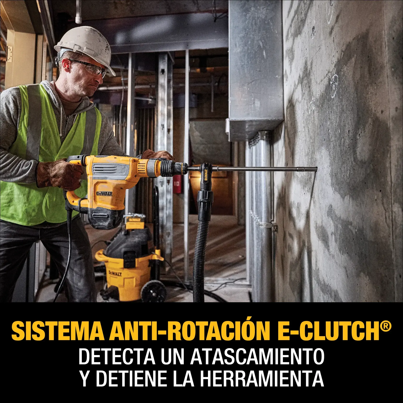 DEWALT® SDS MAX Kit de Rotomartillo Combinado SDS de 1-3/4" (44mm) de 10.5j