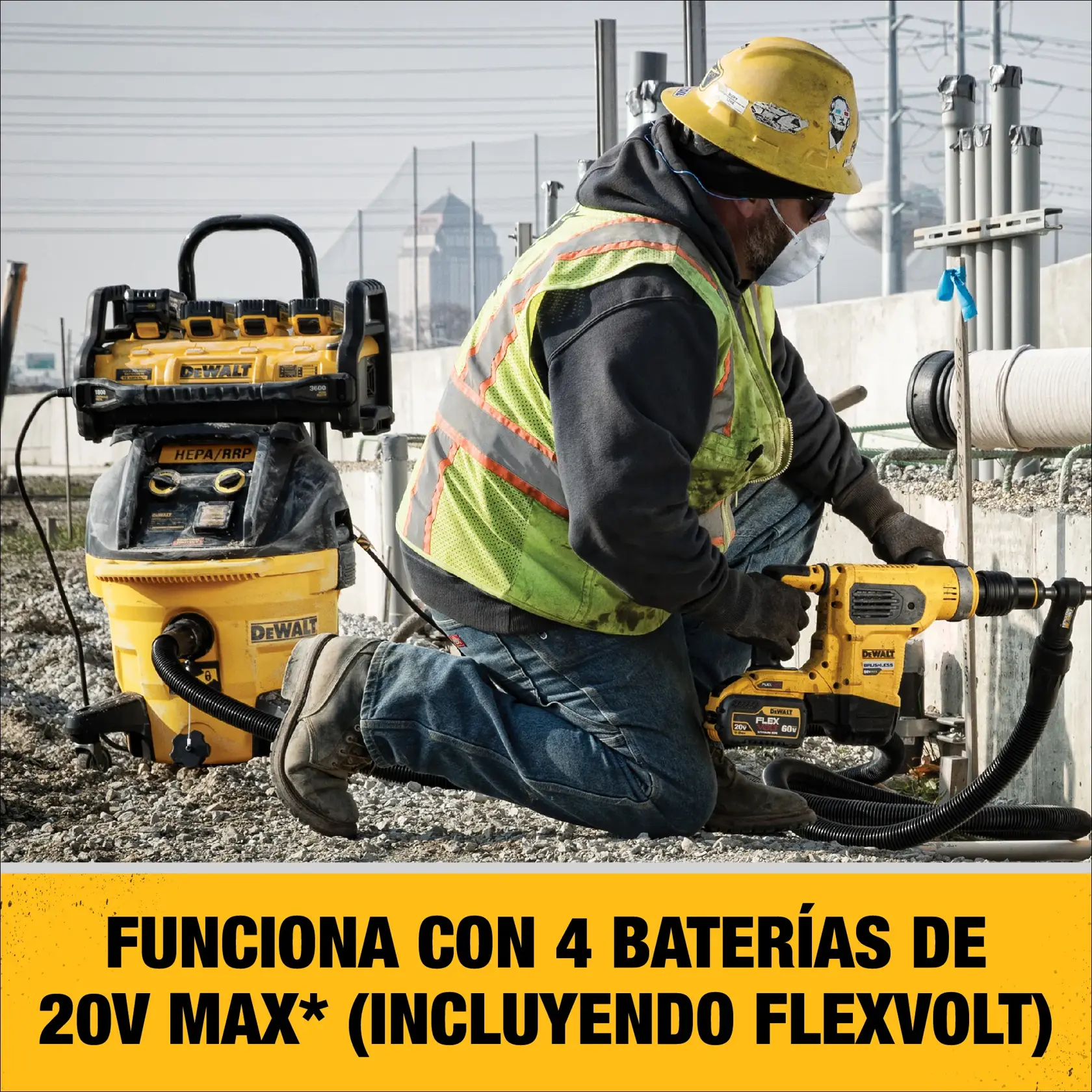 DEWALT® Estación de Energía y Cargador de Baterías de 1800w (Solo Herramienta)