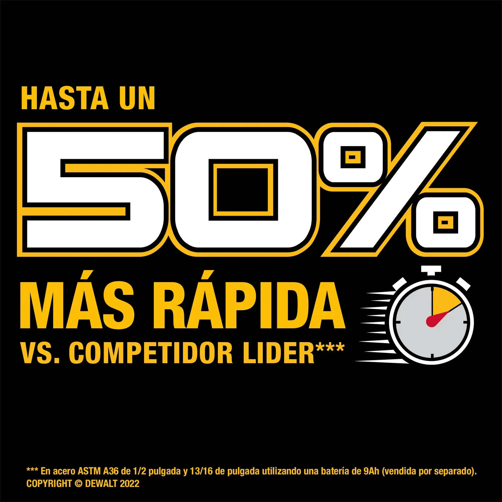 Up to 50% faster vs competitor claim