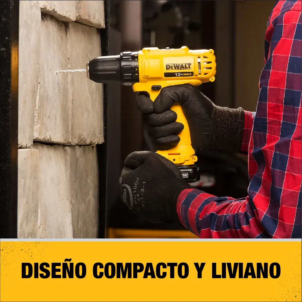 DEWALT® XTREME™ 12V MAX* Kit de Taladro Atornillador de 3/8" (10mm) Inalámbrico con (1) Batería de Ion de Litio y Cargador