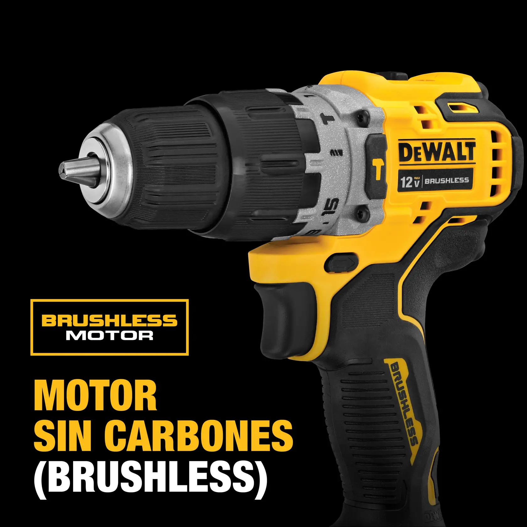 DEWALT® XTREME™ 12V MAX* Kit de Taladro Percutor/Atornillador de 3/8" (10mm) Inalámbrico sin Carbones