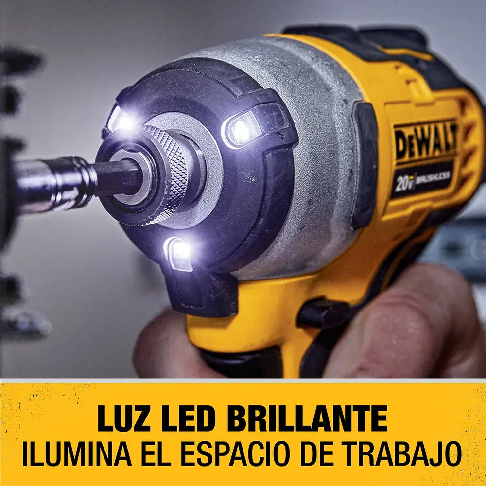 DEWALT® ATOMIC™ 20V MAX* Destornillador de Impacto Compacto 1/4" (6.4mm) Inalámbrico sin Carbones (Solo Herramienta)