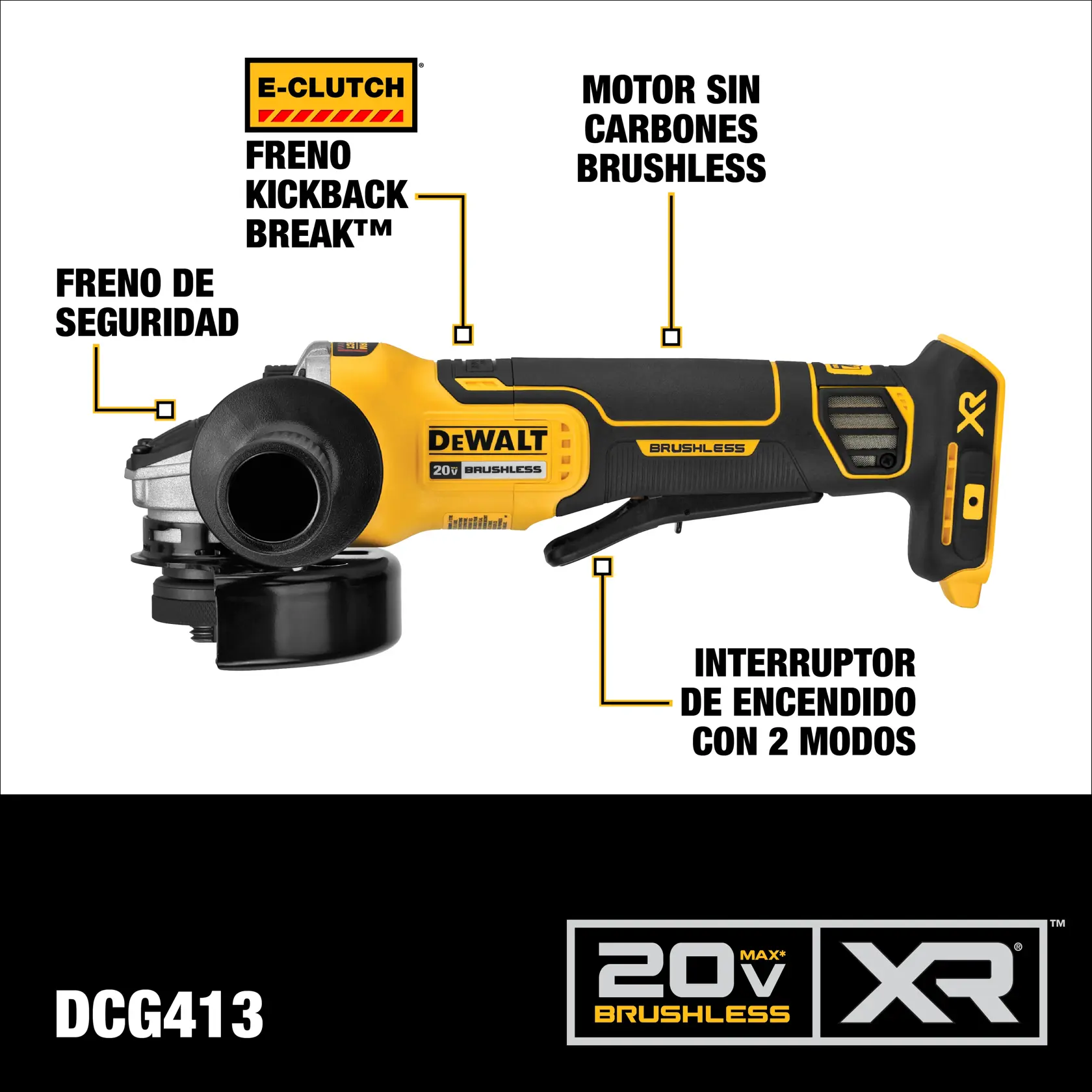 DEWALT® 20V MAX* Combo de Taladro Percutor/Atornillador de 1/2" (13mm) y Esmeriladora Angular de 4-1/2" (115mm) Inalámbricos con (1) Batería de 5.0 Ah y Cargador con Caja TSTAK®