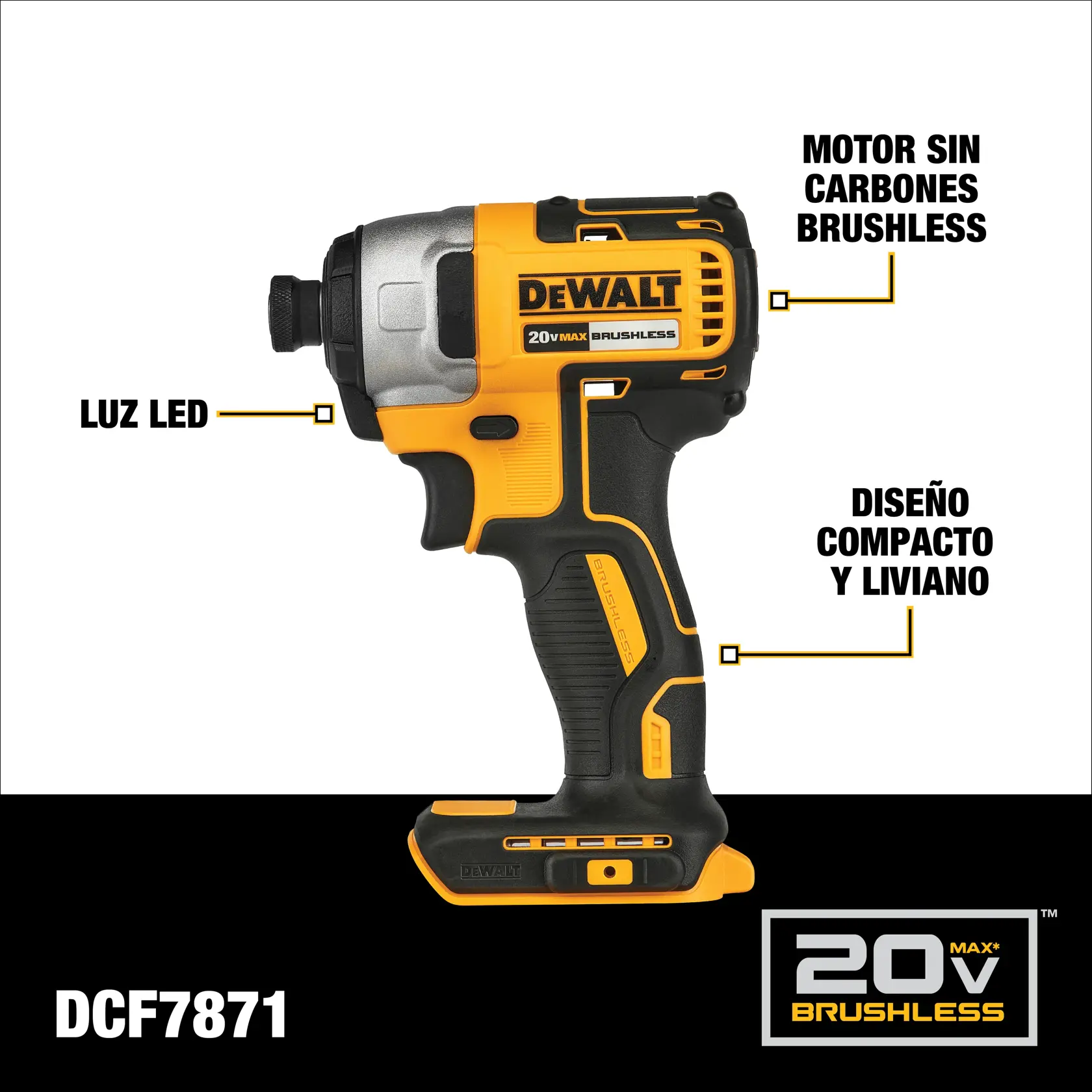 DEWALT® 20V MAX* Combo de Rotomartillo SDS PLUS de 1" (26mm) y Atornillador de Impacto de 1/4" (6.35mm) Inalámbrico con (1) Batería de 2.0 Ah, (1) Batería de 5.0 Ah y Cargador