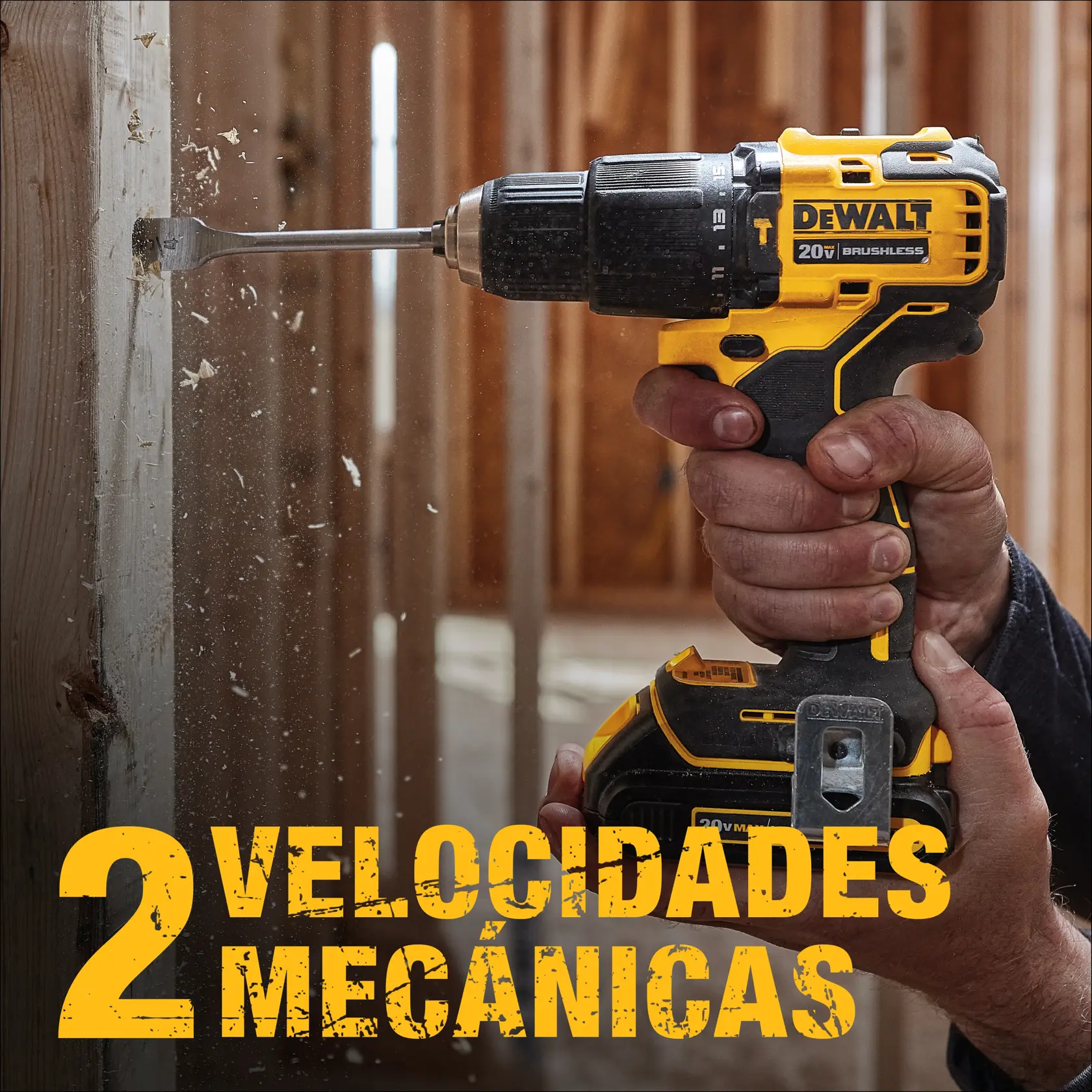 DEWALT® ATOMIC™ 20V MAX* Combo de Taladro Percutor/Atornillador de 1/2" (13mm) y Atornillador de Impacto de 1/4" (6.35mm) Inalámbrico sin Carbones con (2) Baterías de 2.0 Ah y Cargador