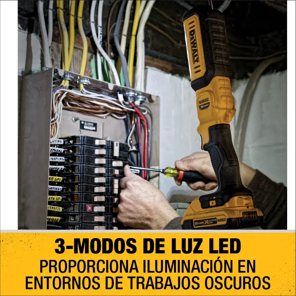 DEWALT® 20V MAX* Linterna LED de Área Portátil (Solo Herramienta)