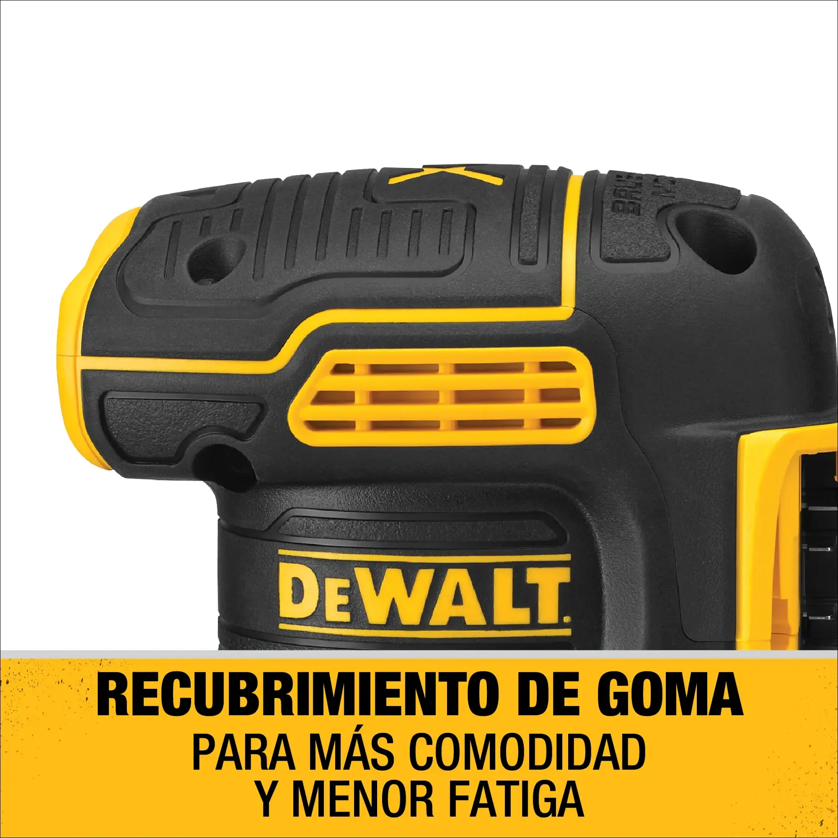 DEWALT® 20V MAX* XR® Kit de Lijadora Orbital de 5" (127mm) Inalámbrica sin Carbones (1) Batería de 2.0 Ah y Cargador