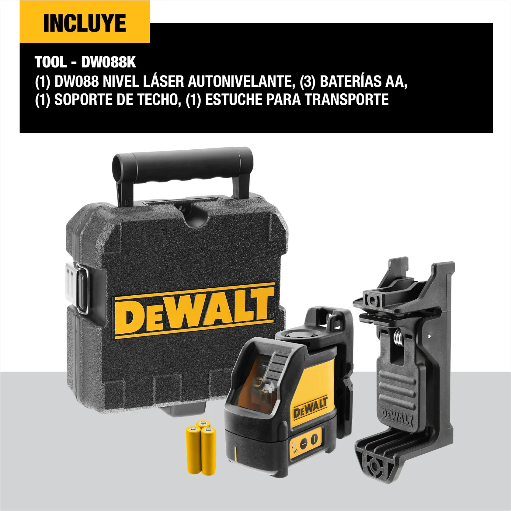 DEWALT® Láser de Línea, Autonivela​Nte, Línea Cruzada, Haz Rojo