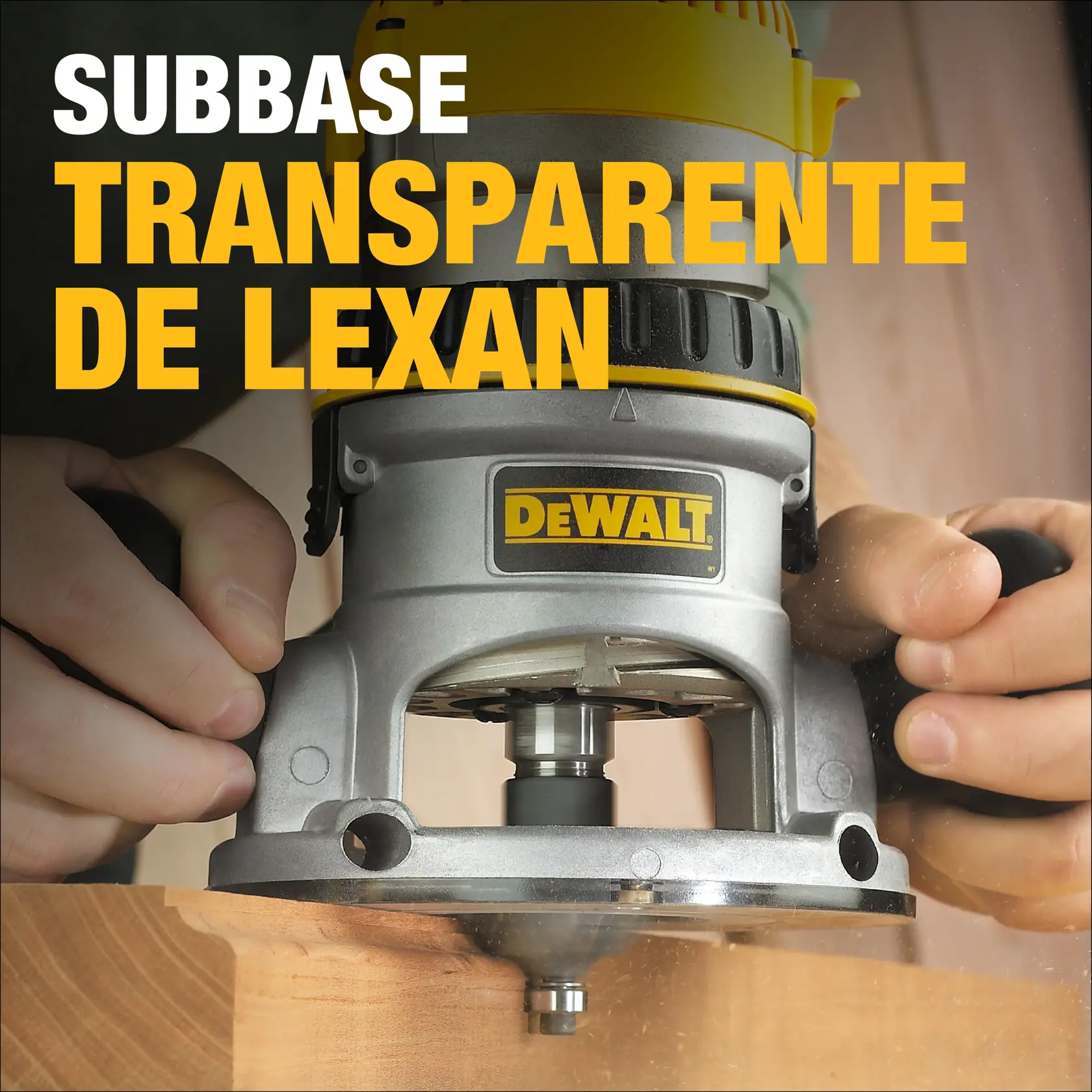 DEWALT® Rebajadora de Base Fija de 1-3/4 HP con Cable
