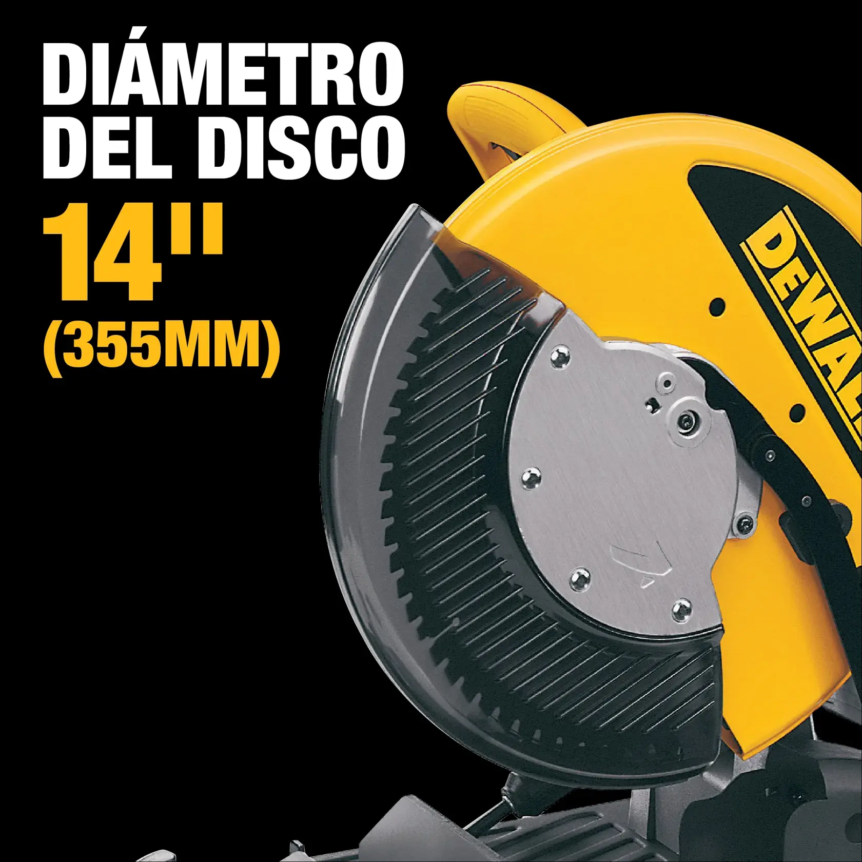 DEWALT® Tronzadora de 14" (355mm) con Cable