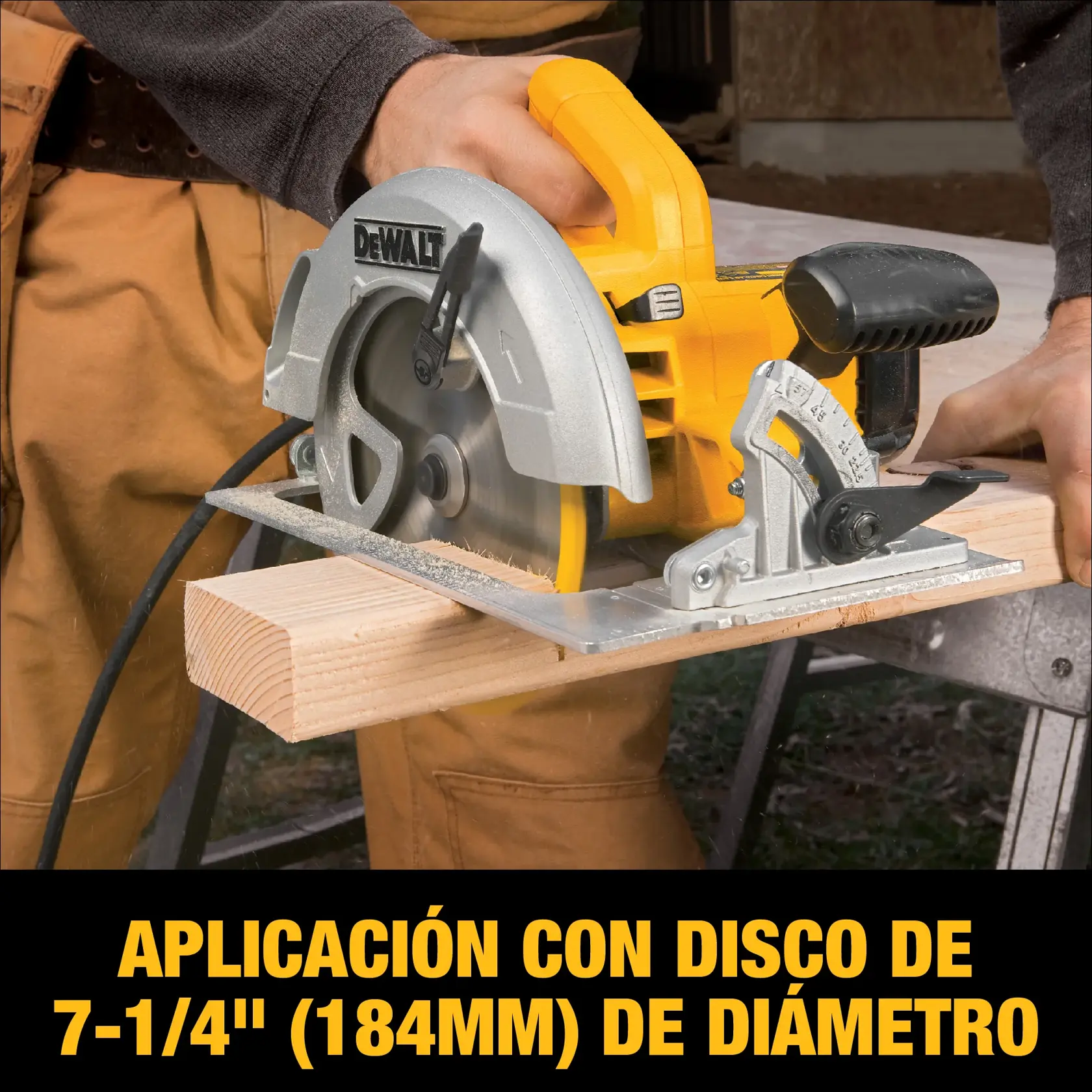 DEWALT® Sierra Circular de 7-1/4" (184mm) con Cable