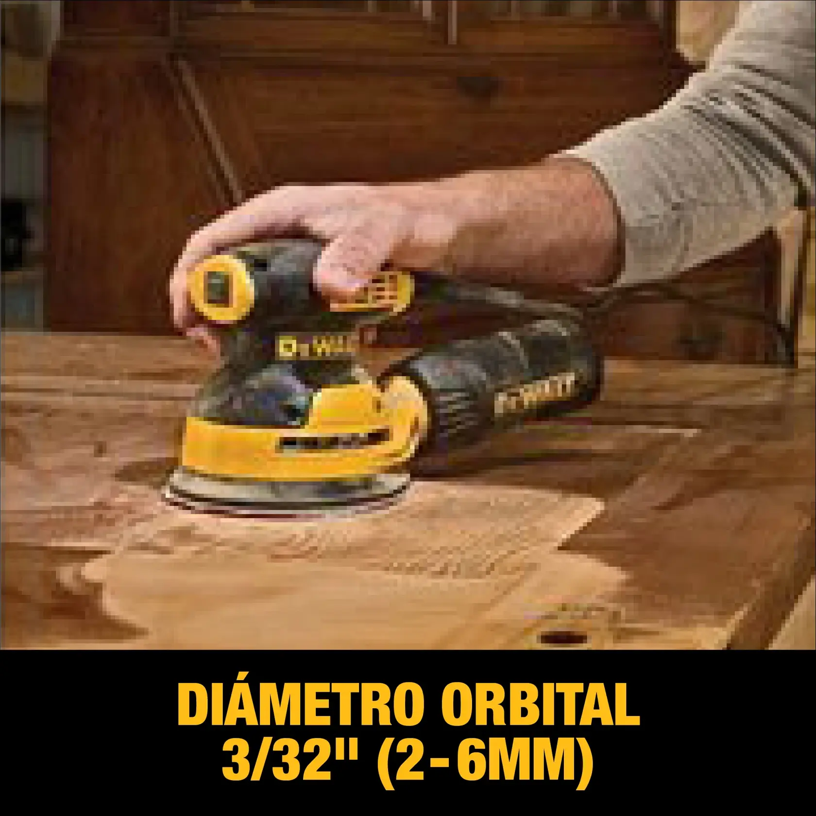 DEWALT® Lijadora Orbital de 5" de Velocidad Única 
