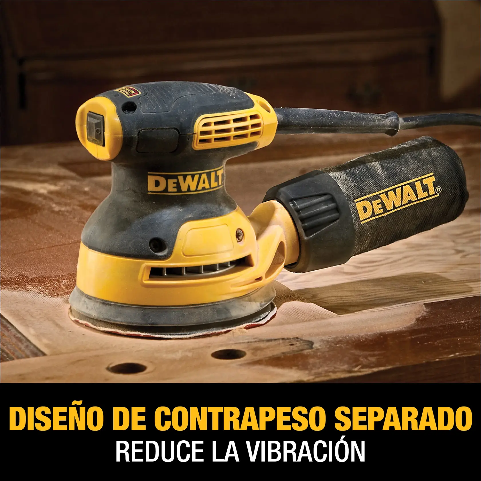 DEWALT® Lijadora Orbital de 5" de Velocidad Única 
