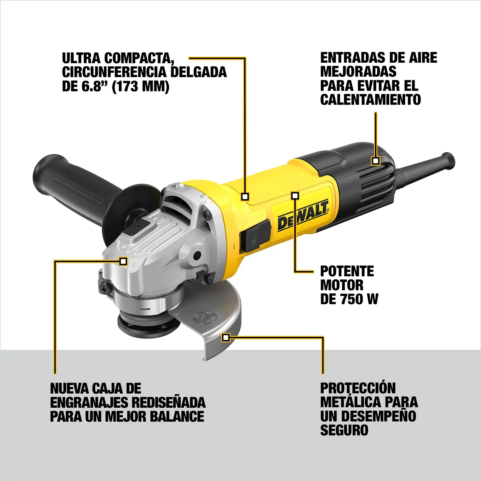 CAROUSEL WHITE BACKGROUND TOOL WITH FEATURE ARROWS