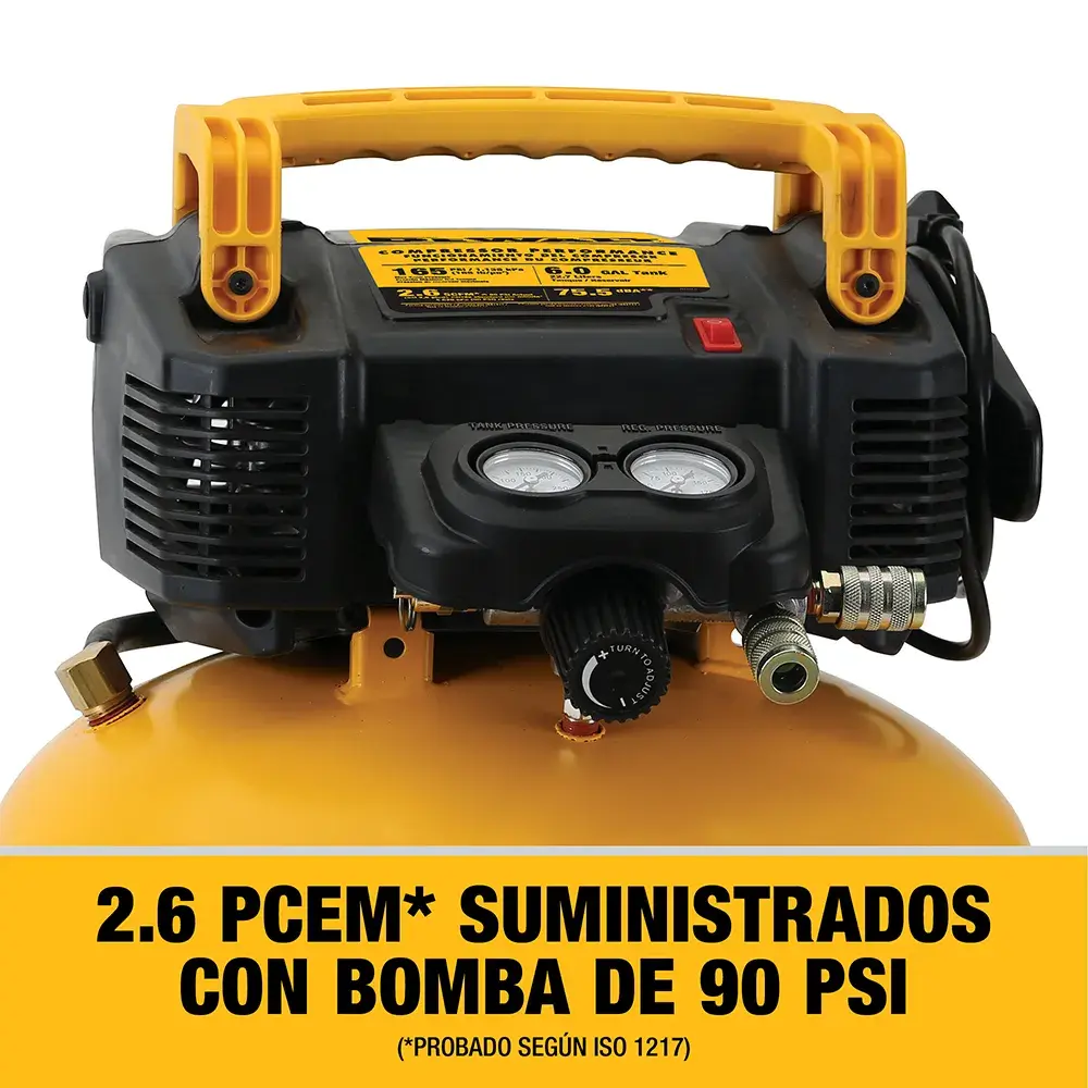DEWALT® Compresor de Aire 165 PSI 120v 6.0 galones