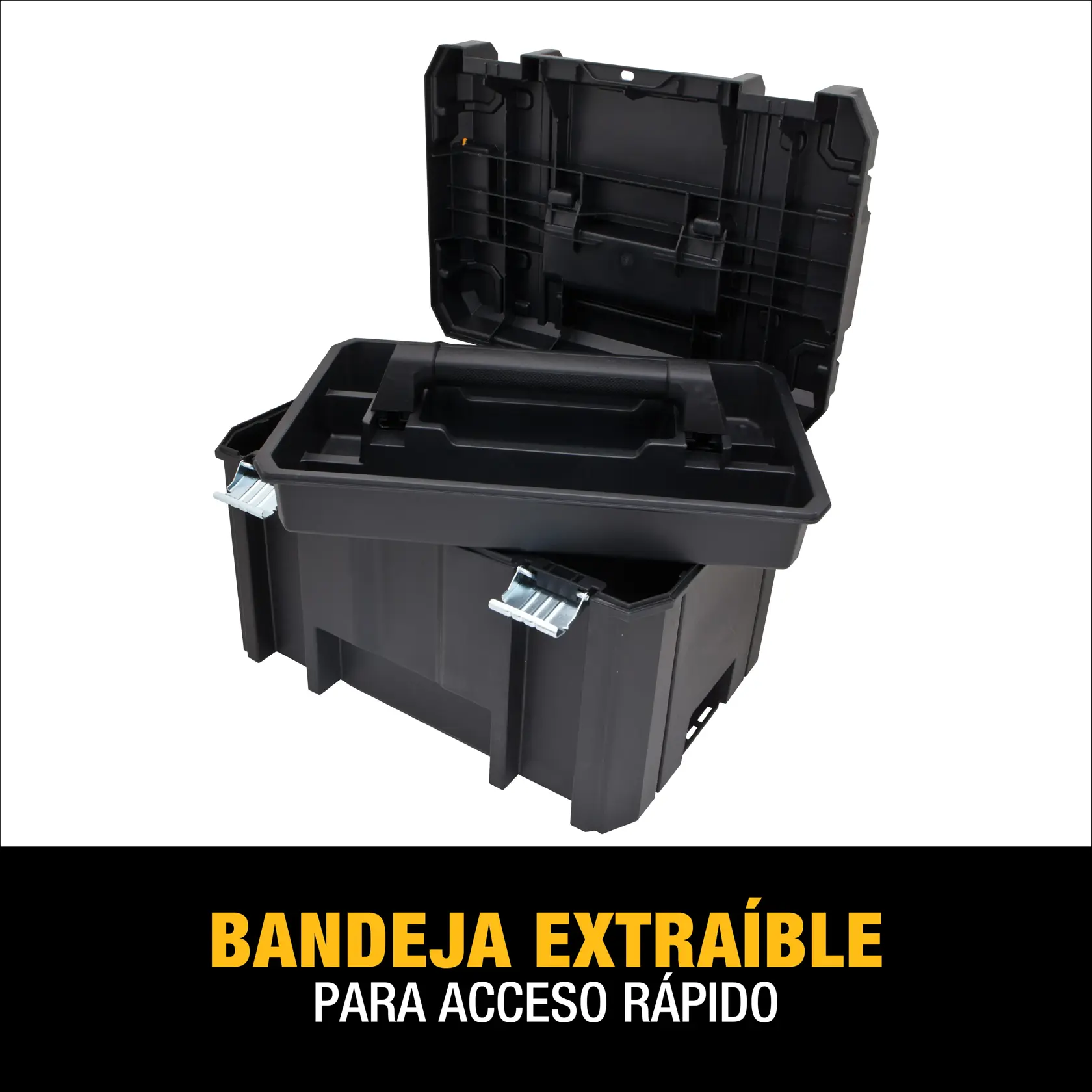 DEWALT® TSTAK® Vi Caja De Almacenamiento De Herramientas Profunda Apilable De 17 Pulgadas (432mm)