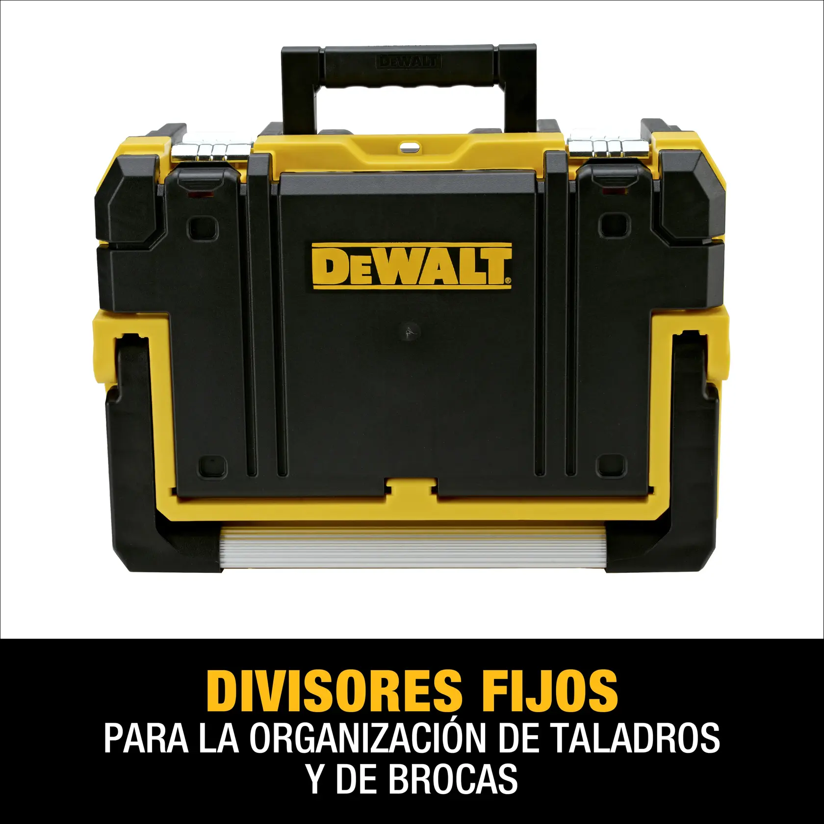 DEWALT® TSTAK® I Organizador Apilable de 7 Compartimentos con Mango Largo para Piezas Pequeñas y Herramientas