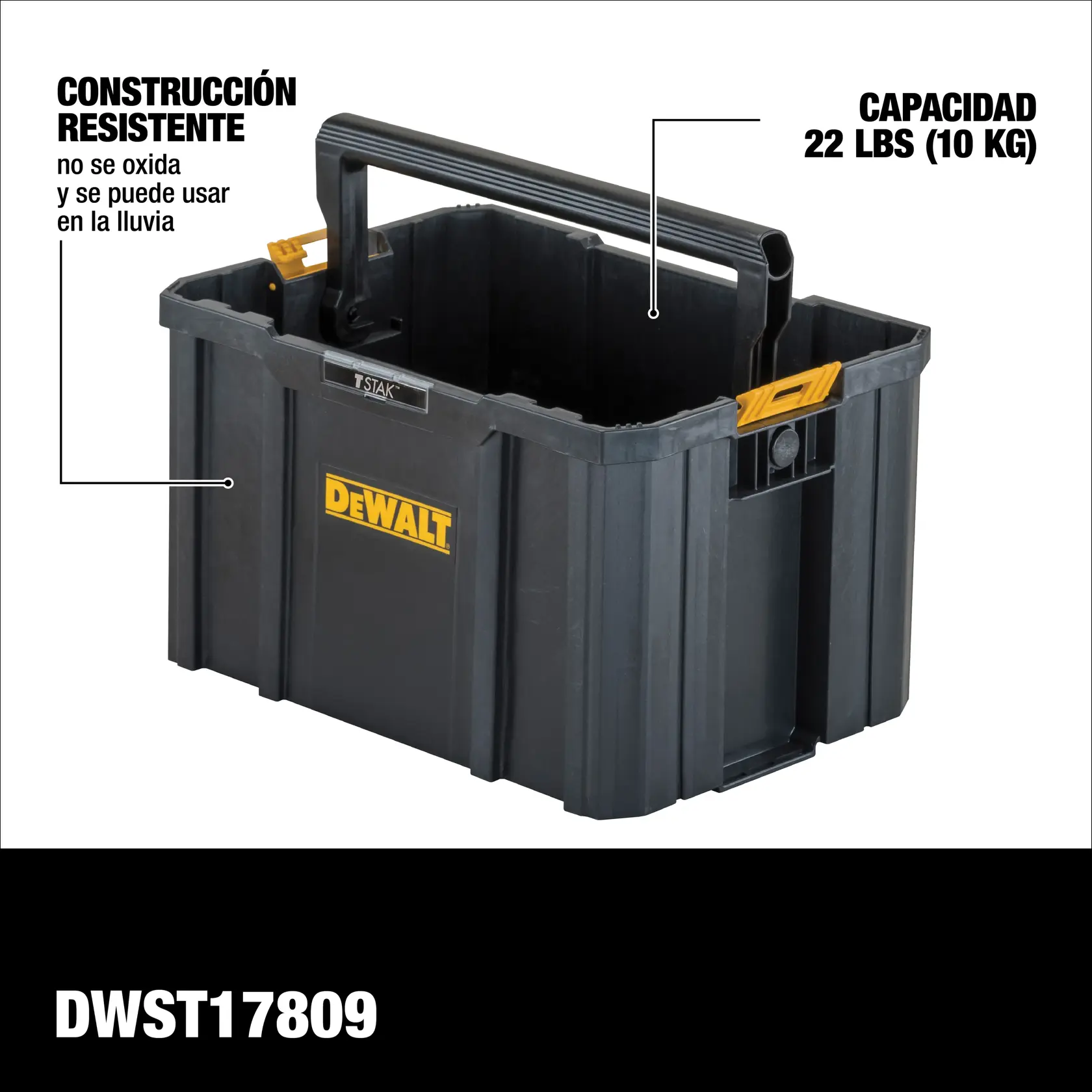 DEWALT® TSTAK® Caja de Herramientas Abierta