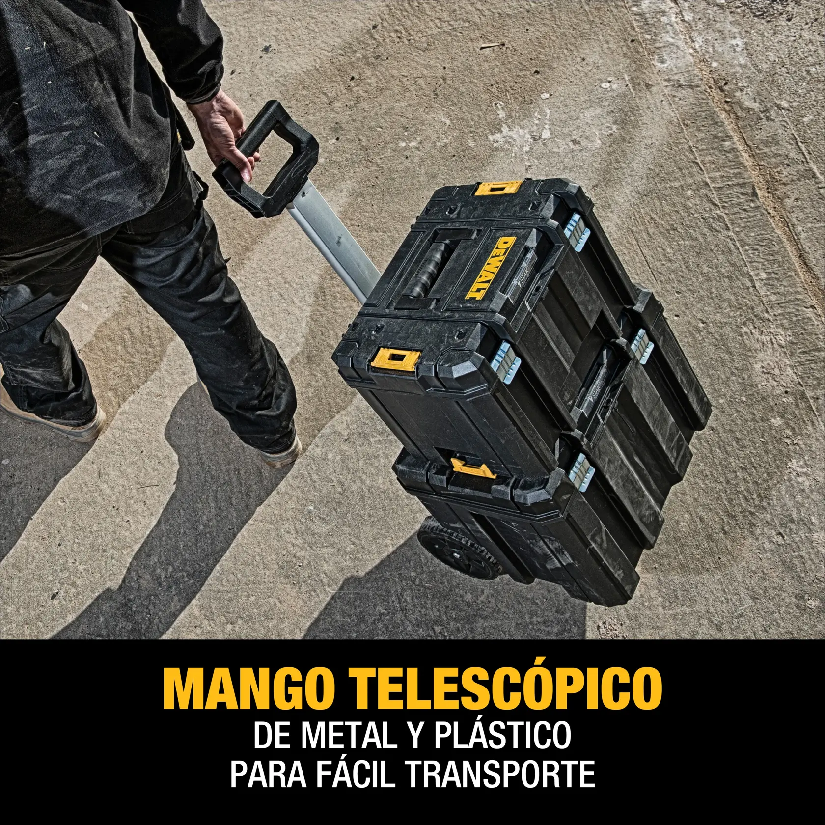DEWALT® TSTAK® Caja Profunda de Almacenamiento Móvil Sobre Ruedas