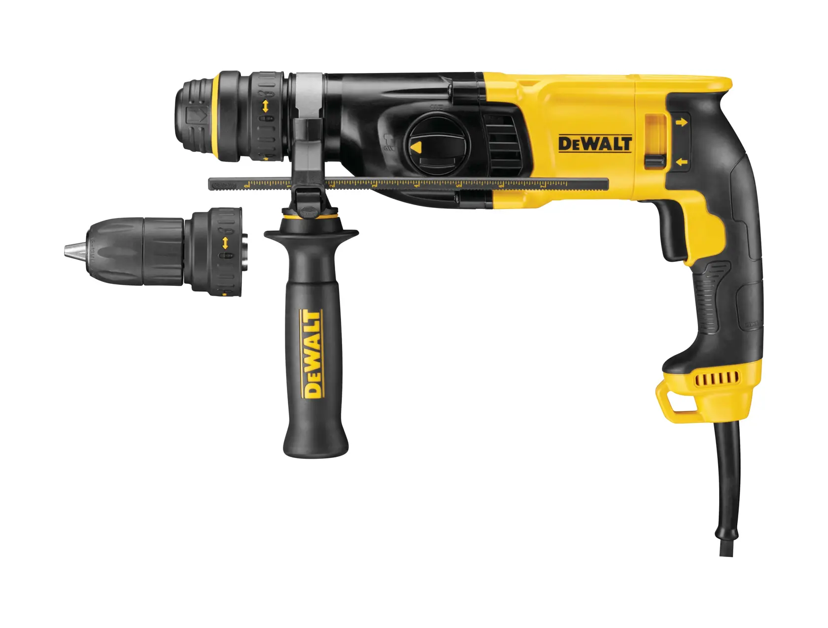 DEWALT® Kit de Rotomartillo de 1" (26mm) de 3.0j con Mandril de Acople Rápido