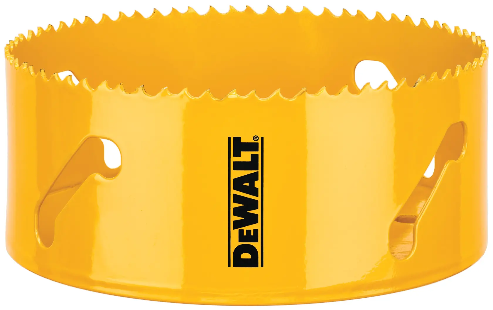 Profile of DEWALT bi metal hole saw.