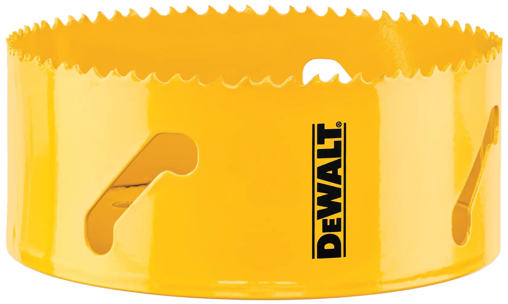 Profile of DEWALT bi metal hole saw.