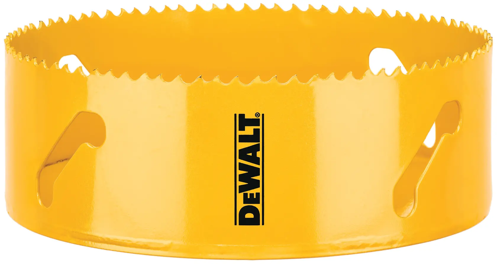 Profile of DEWALT bi metal hole saw.