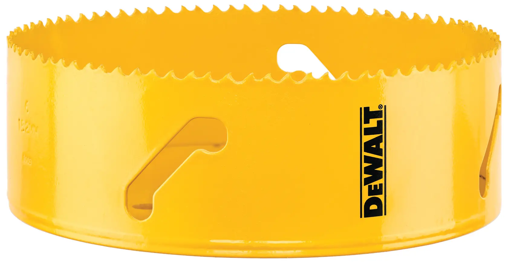 Profile of DEWALT bi metal hole saw.