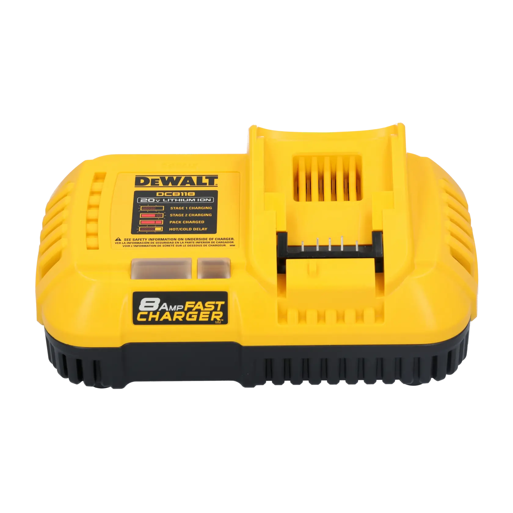DEWALT 20V MAX* 8 Amp Fast Charger front view