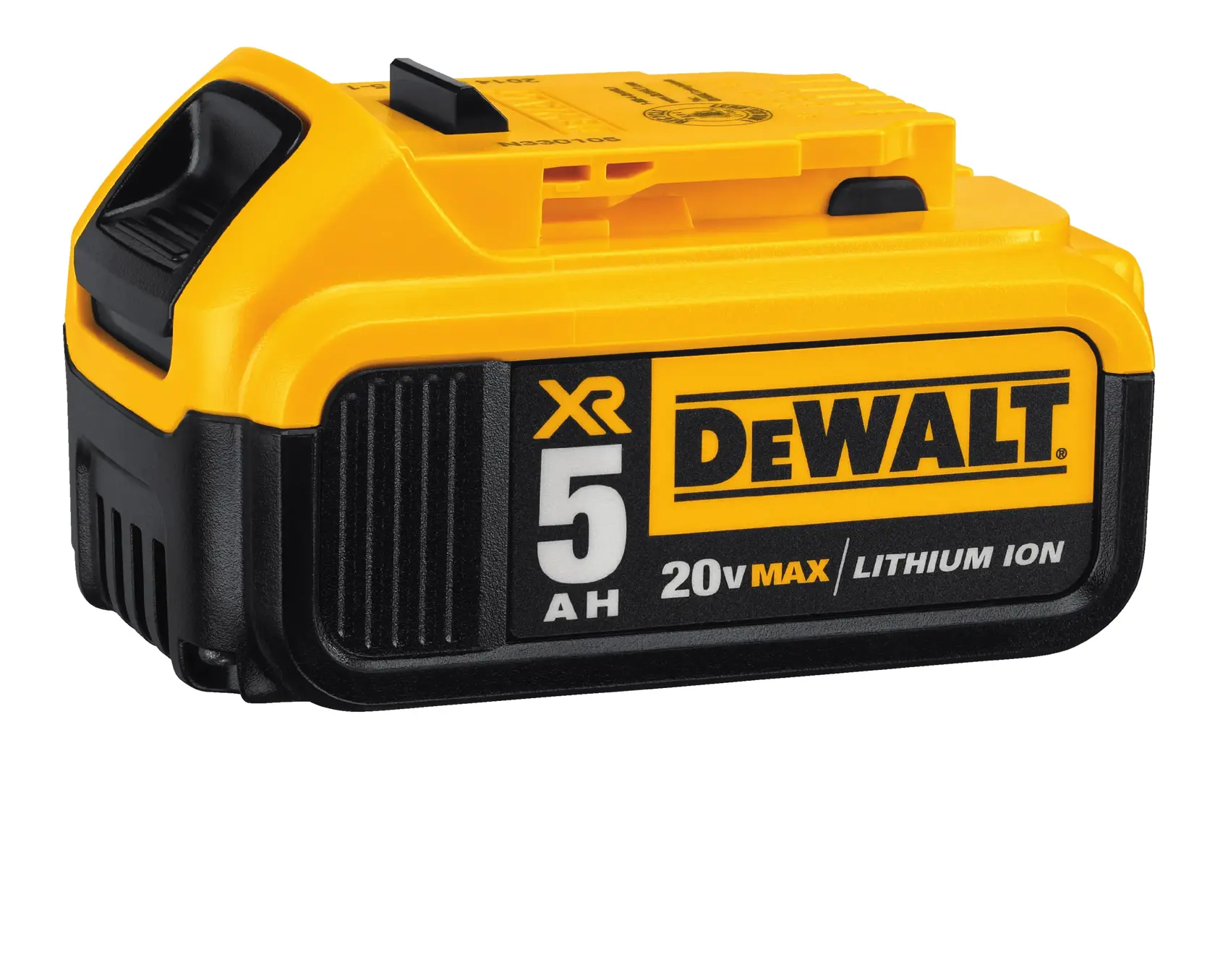 DCB205 battery front side view