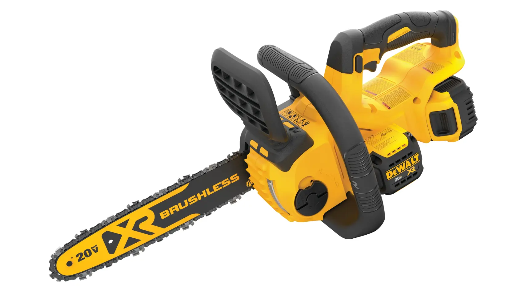 Overhead view XR® Compact 12 inch Cordless Chainsaw