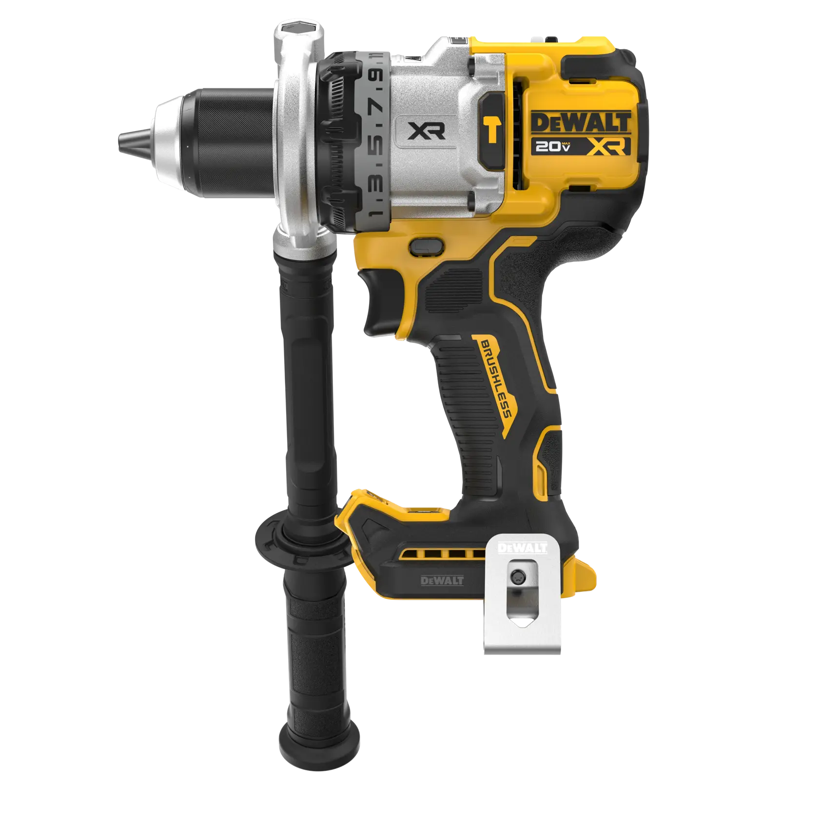 Left side angle 20V MAX* XR® Brushless Cordless 1/2 in. Hammer Drill (Tool Only)