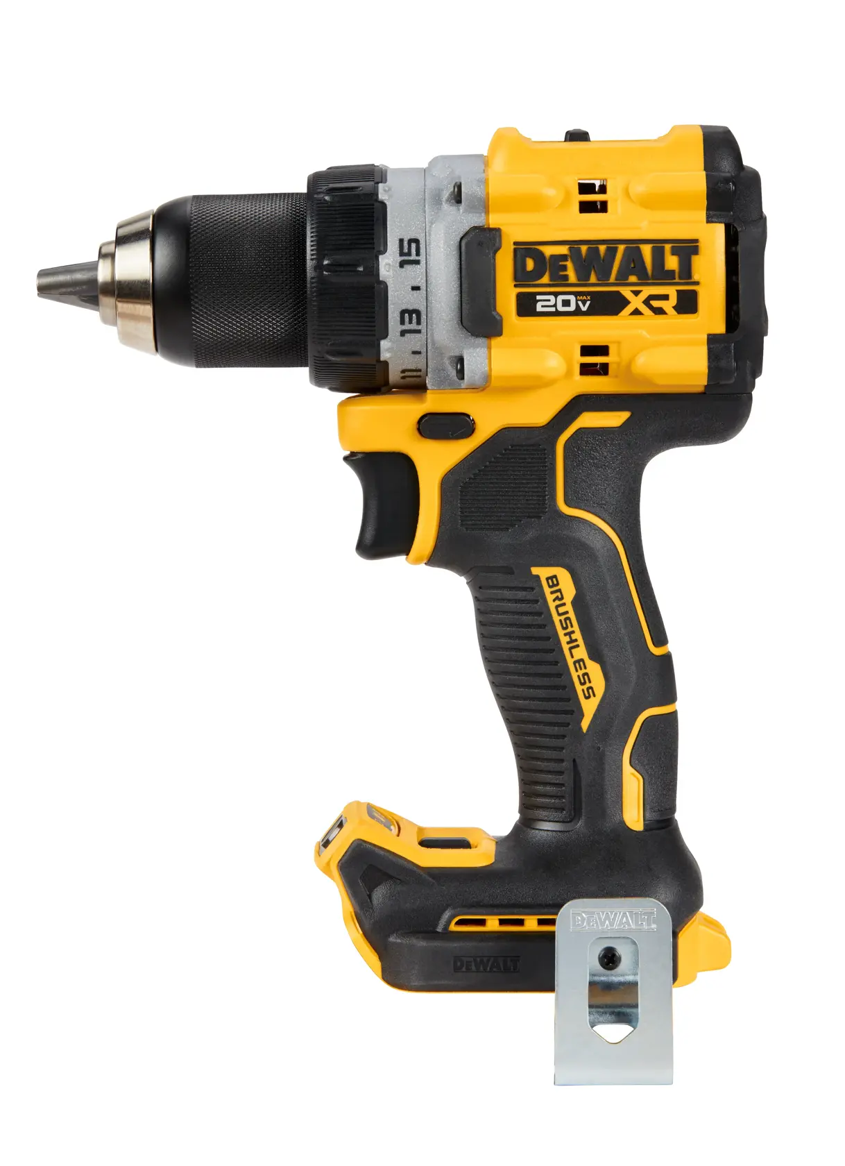 DEWALT® 20V MAX* XR® Taladro Atornillador de 1/2" (13mm) Inalámbrico sin Carbones (Solo Herramienta)