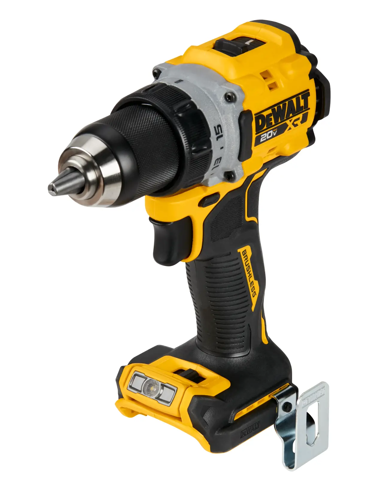 DEWALT® 20V MAX* XR® Taladro Atornillador de 1/2" (13mm) Inalámbrico sin Carbones (Solo Herramienta)