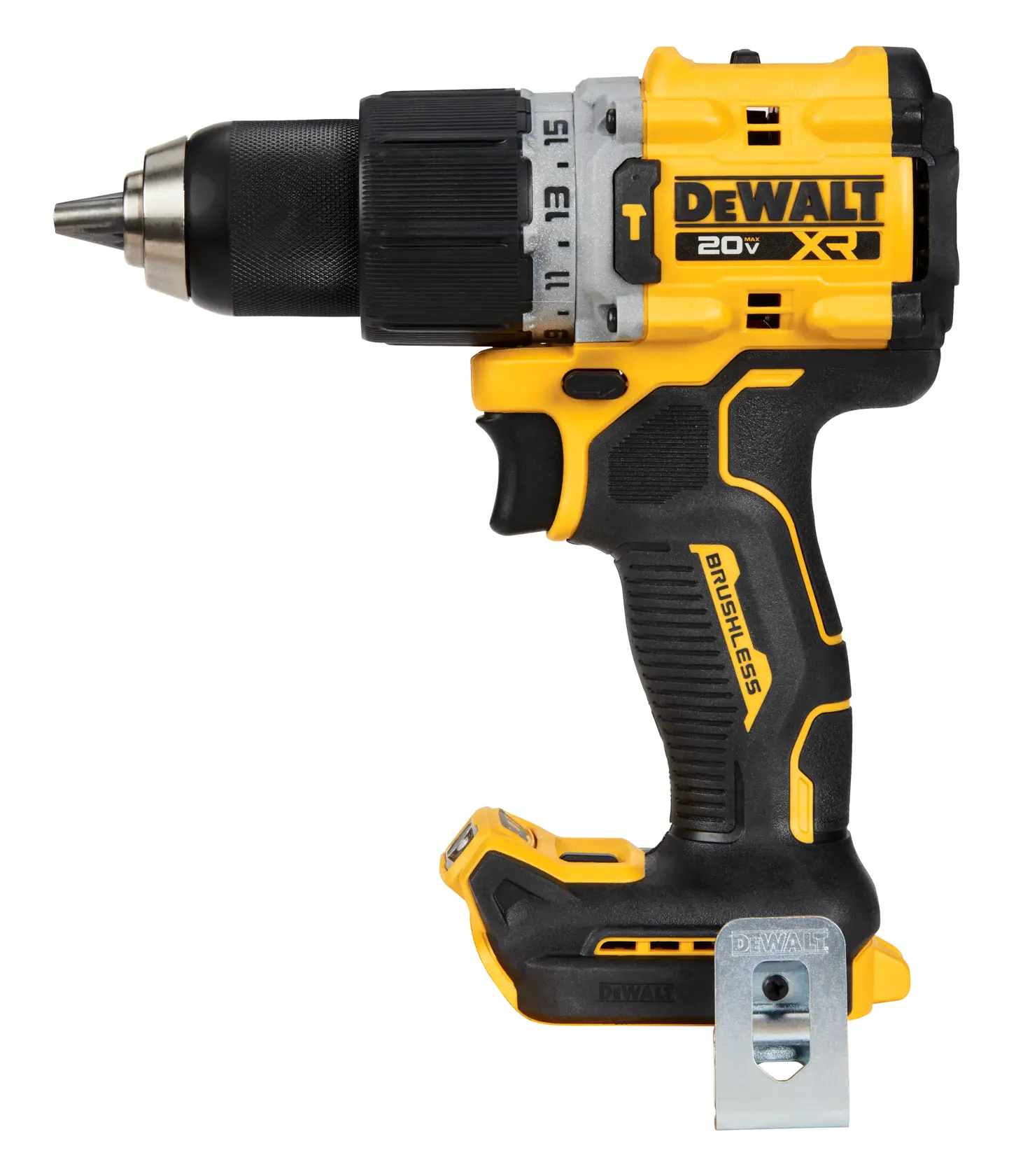 DEWALT® Taladro Percutor/Atornillador de 1/2" (13mm) Inalámbrico sin Carbones de 20V MAX* XR® (Solo Herramienta)