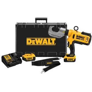 DEWALT® 20V MAX* Kit de Herramienta de Crimpado de Cables Inalámbrica, (2) Baterías de 2.0 Ah y Cargador