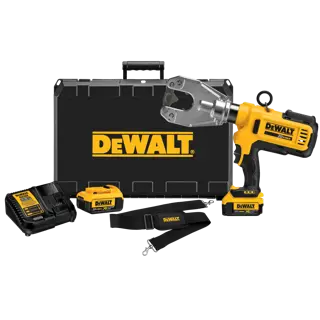 DEWALT® 20V MAX* Kit de Herramienta de Crimpado de Cable sin Troqueles Inalámbrica con (2) Baterías de 4.0 Ah y Cargador
