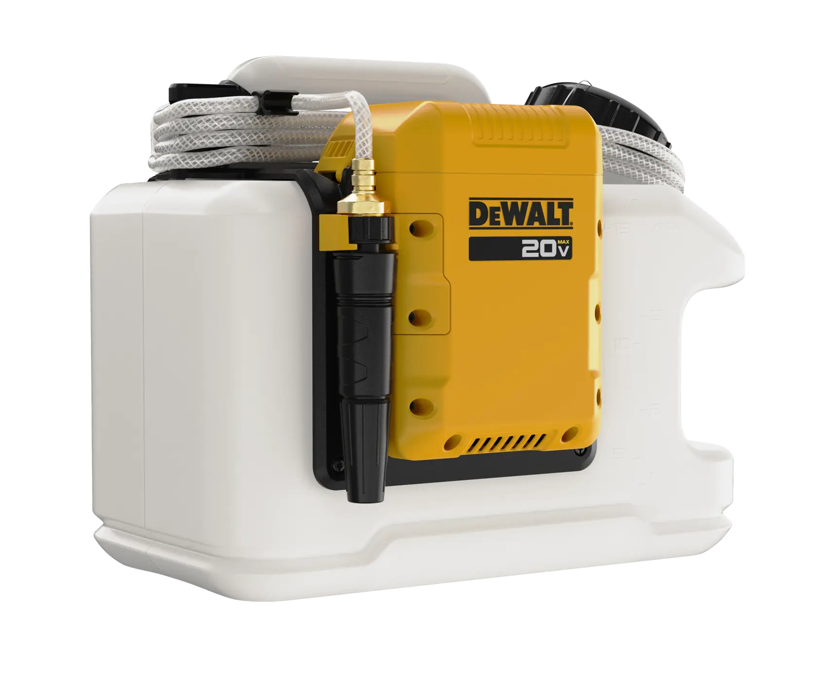 Water tank front view on angle