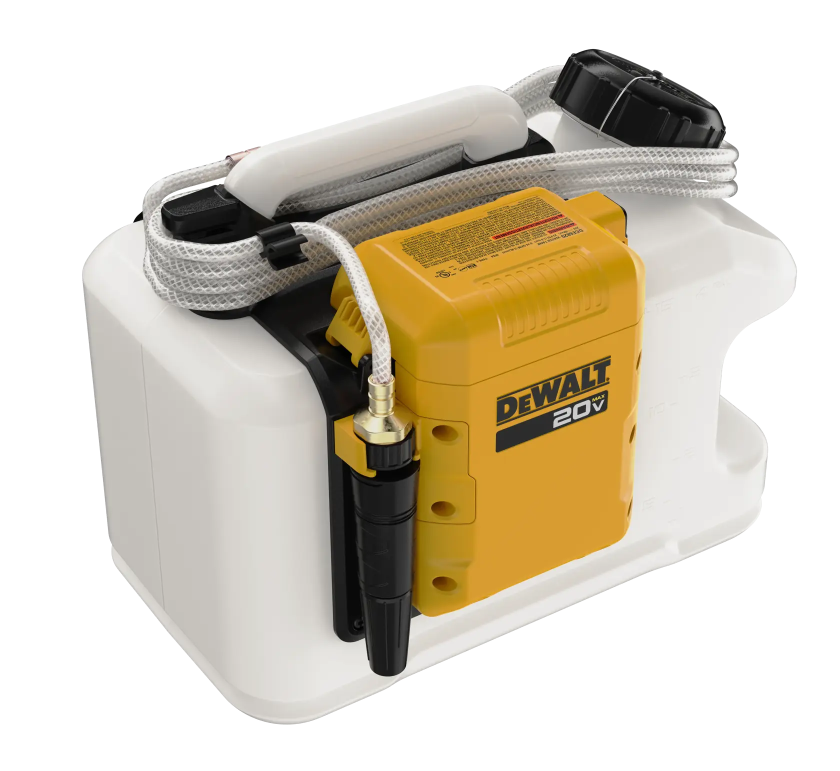 Water tank top front angle