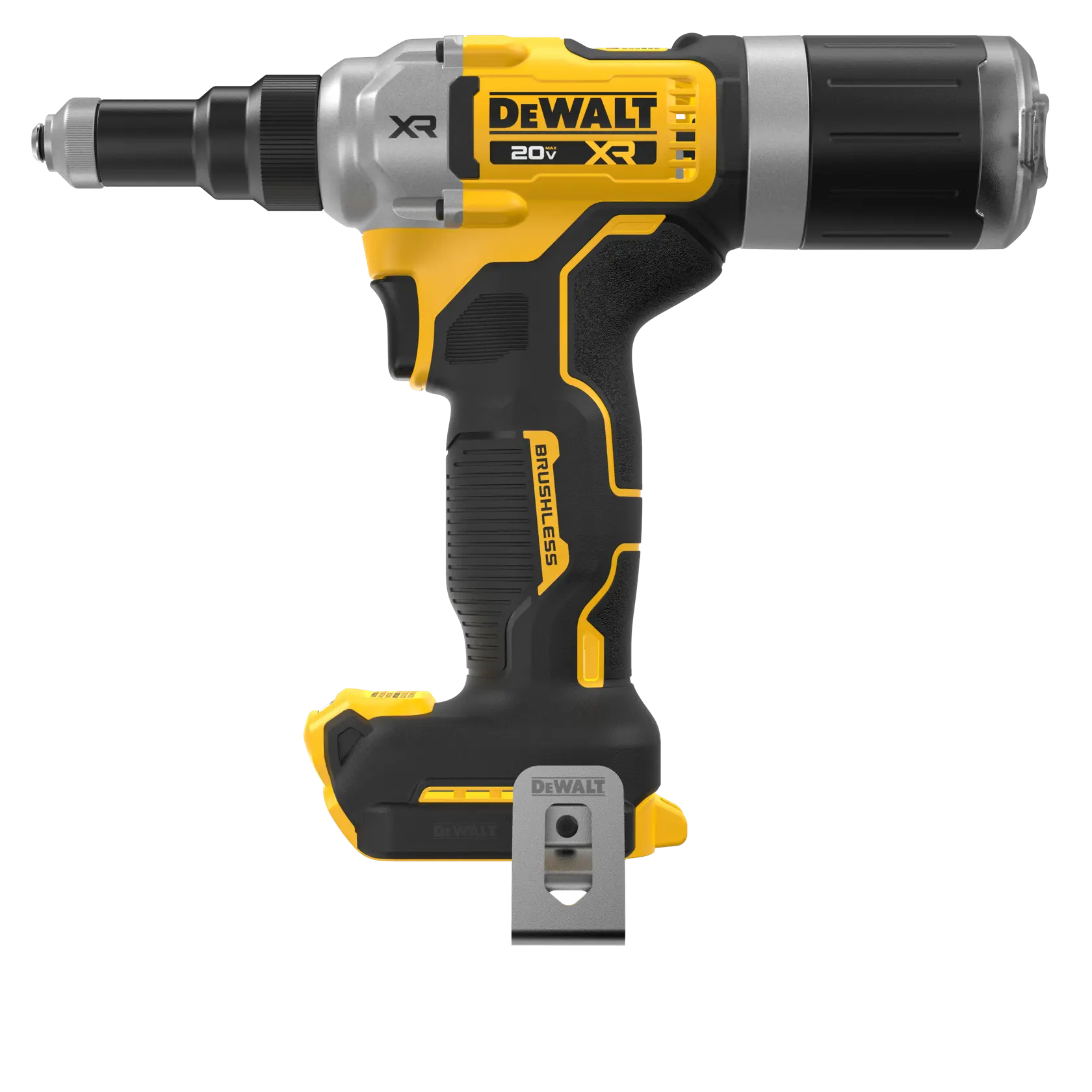 DEWALT 20V MAX XR(®) 1/4 Rivet Tool front angled view (tool only)