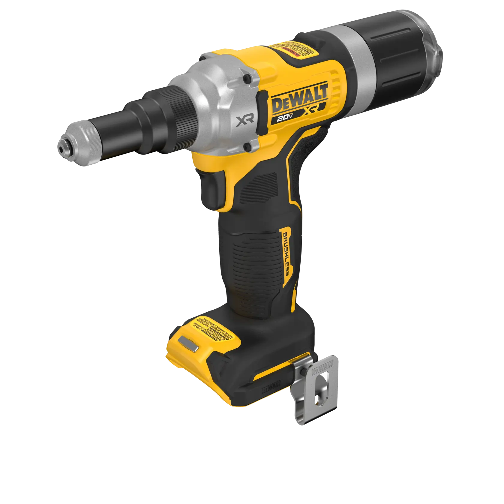 DEWALT 20V MAX XR(®) 1/4 Rivet Tool top front angled view (tool only)