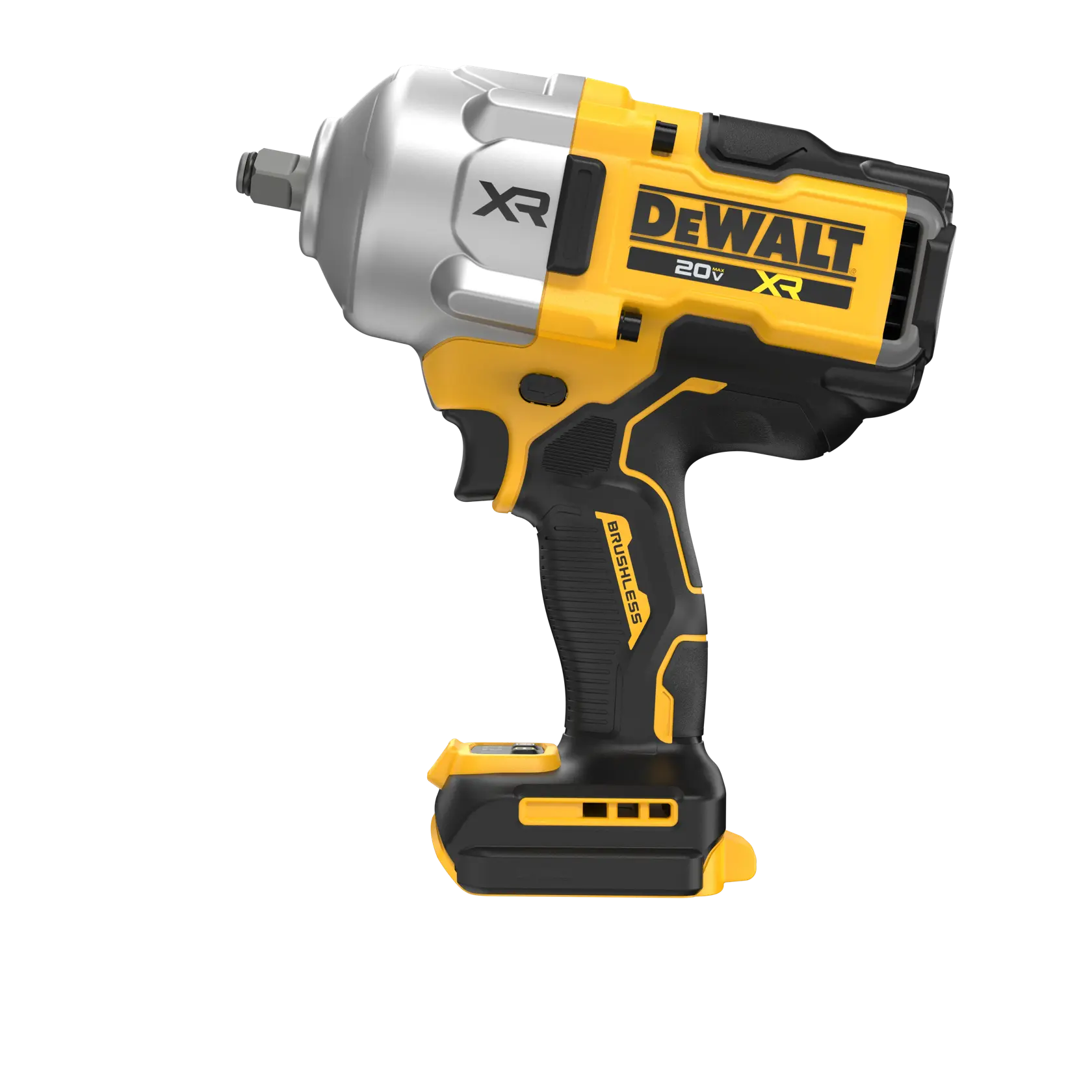 DEWALT 20V MAX  XR(®) 1/2 inch High-Torque Impact Wrench front side flat view (tool only)