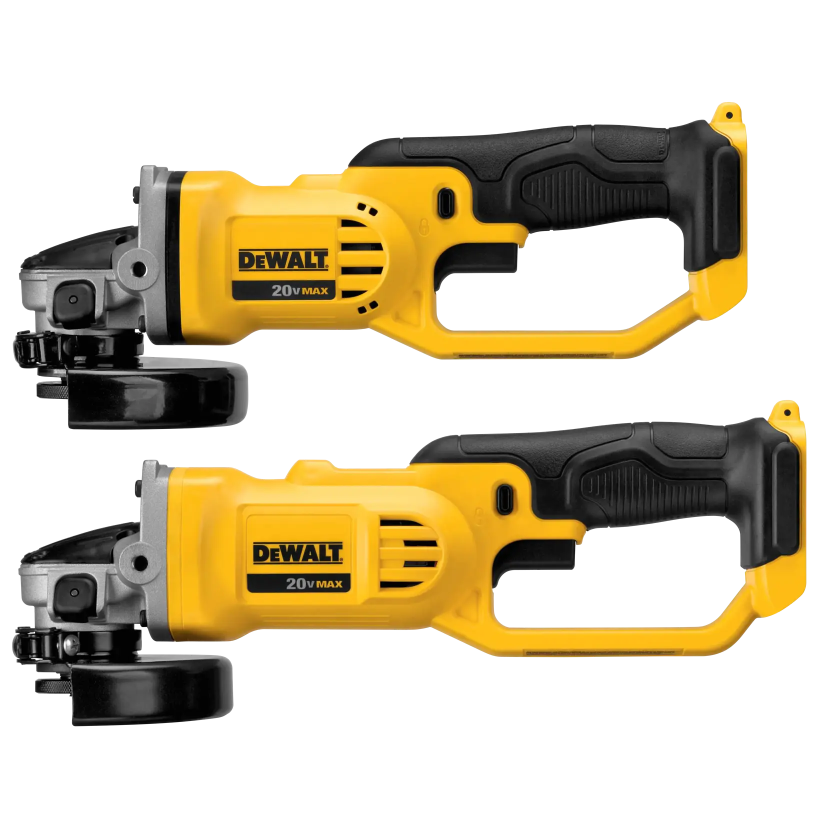 DEWALT® Kit de Esmeriladora Angular de 4-1/2" (115mm) Inalámbrica de 20V MAX*, (2) Baterías de 5.0Ah y Cargador