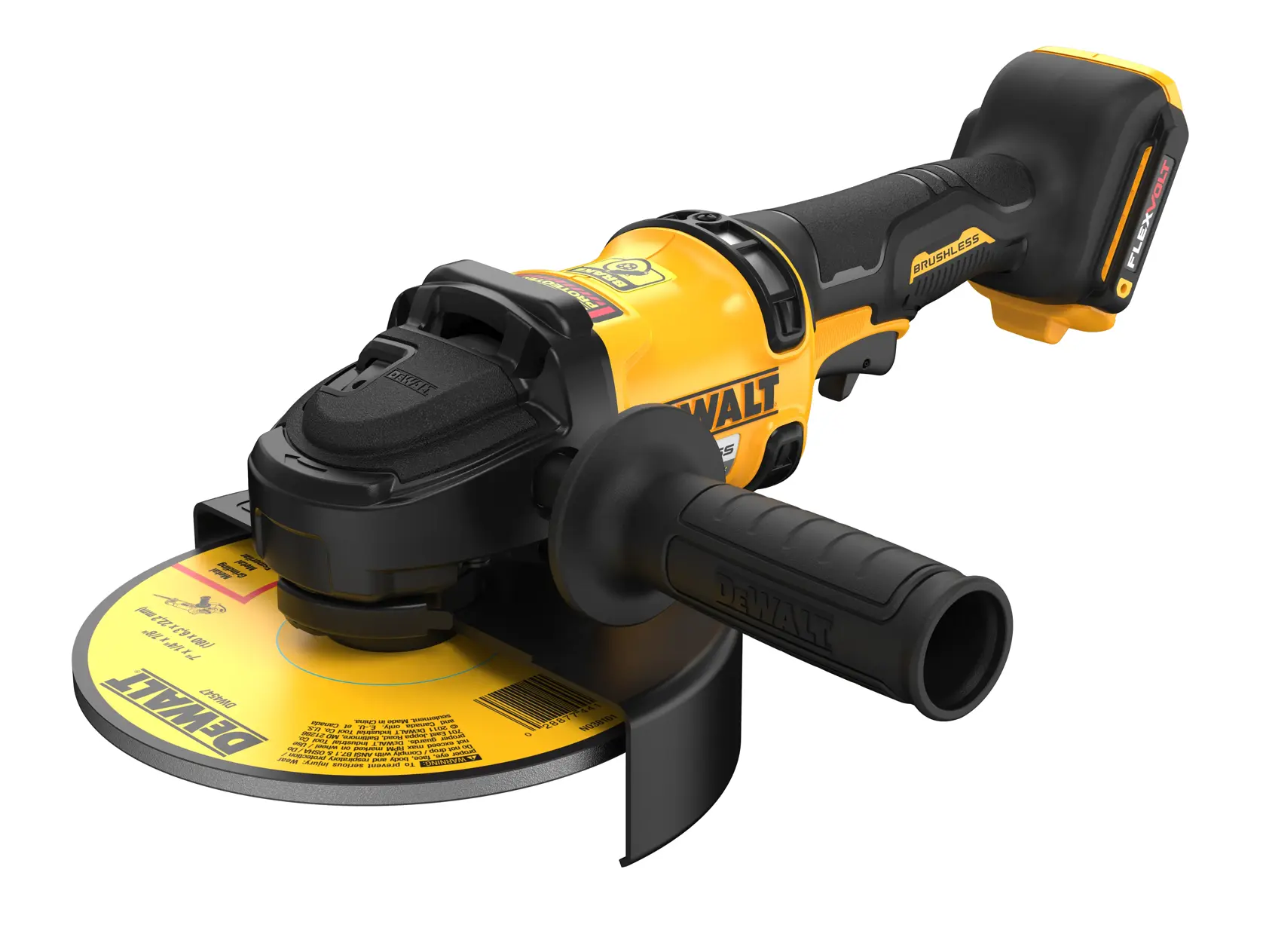 7 INCH BRUSHLESS CORDLESS GRINDER WITH KICK BACK BRAKE.