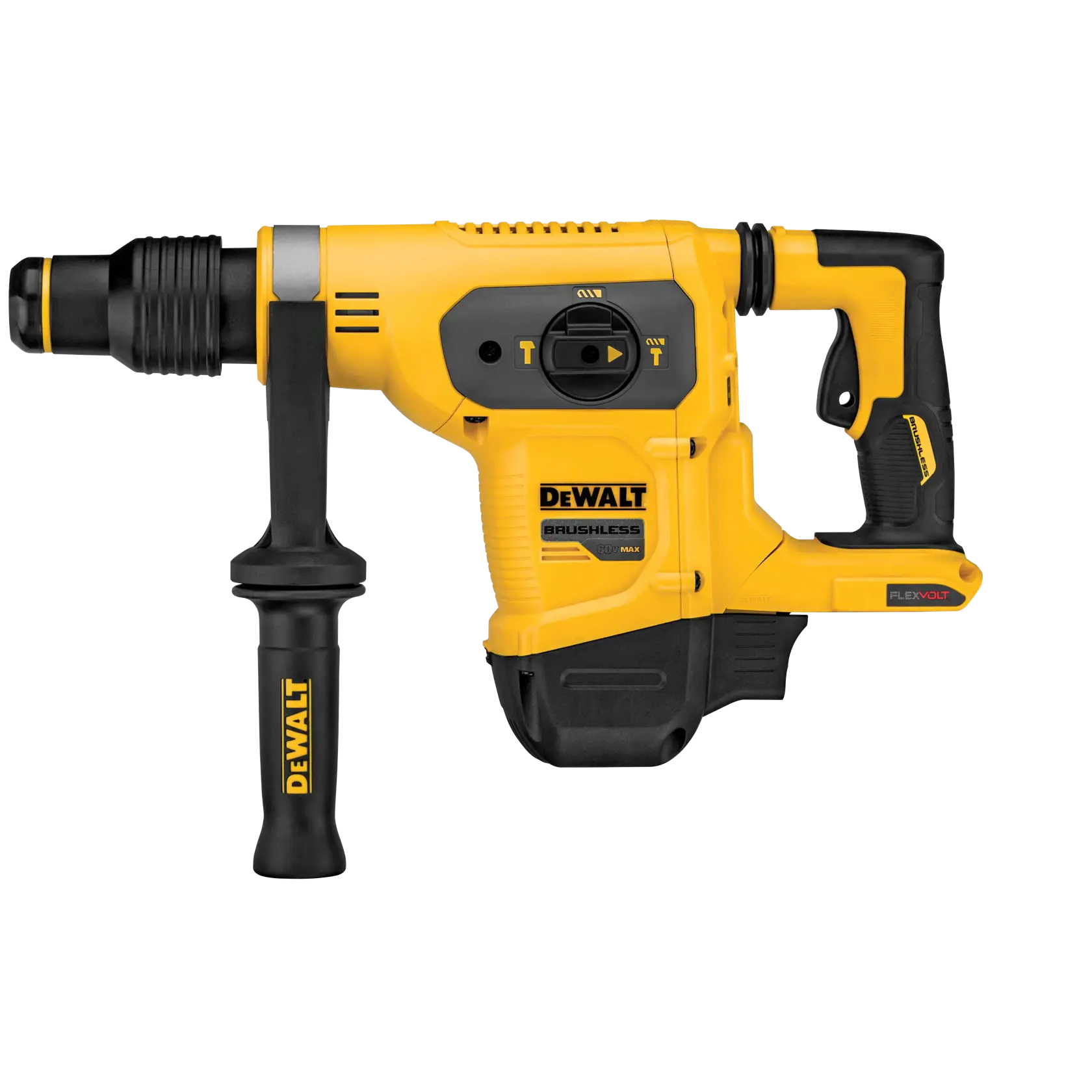 DEWALT® FLEXVOLT® 60V MAX* Rotomartillo Combinado SDS de 1-9/16" (40mm) Sin Carbones, 6.1j (Solo Herramienta)