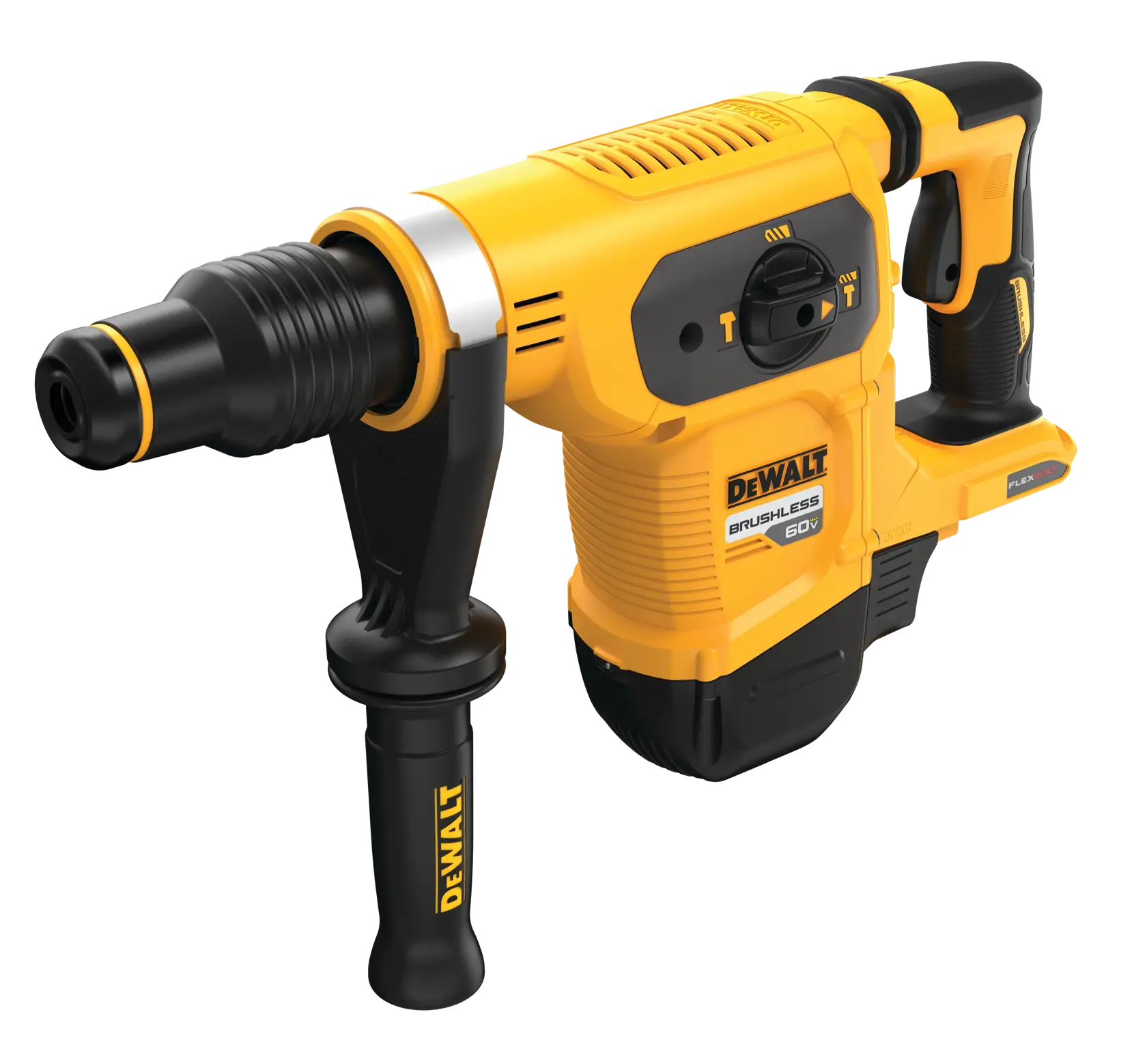 DEWALT® FLEXVOLT® 60V MAX* Rotomartillo Combinado SDS de 1-9/16" (40mm) Sin Carbones, 6.1j (Solo Herramienta)