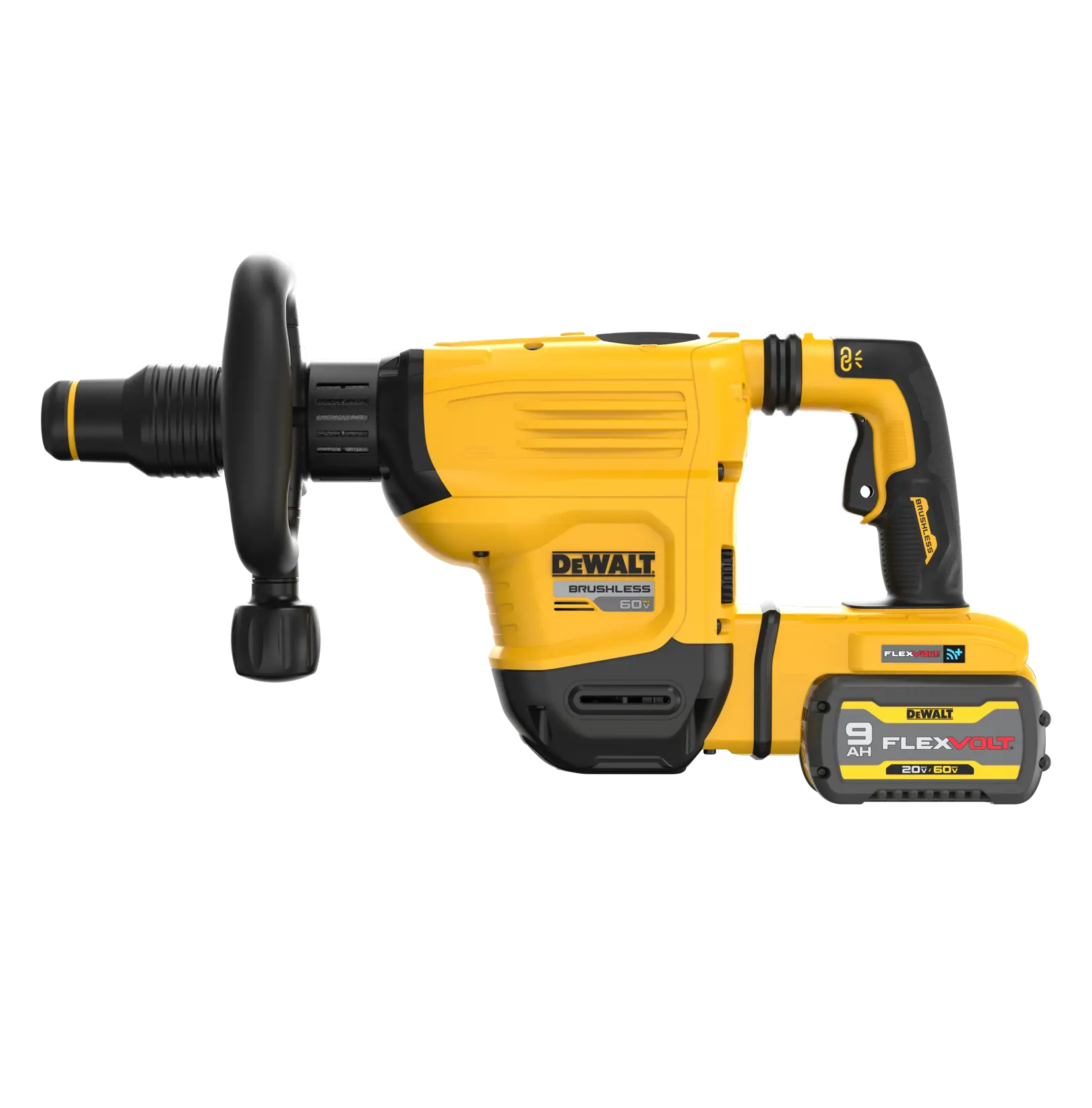 DEWALT® FLEXVOLT® 60V MAX* Kit de Martillo Demoledor SDS de 10.5j, 15lbs (1) Batería de 9.0 Ah y Cargador