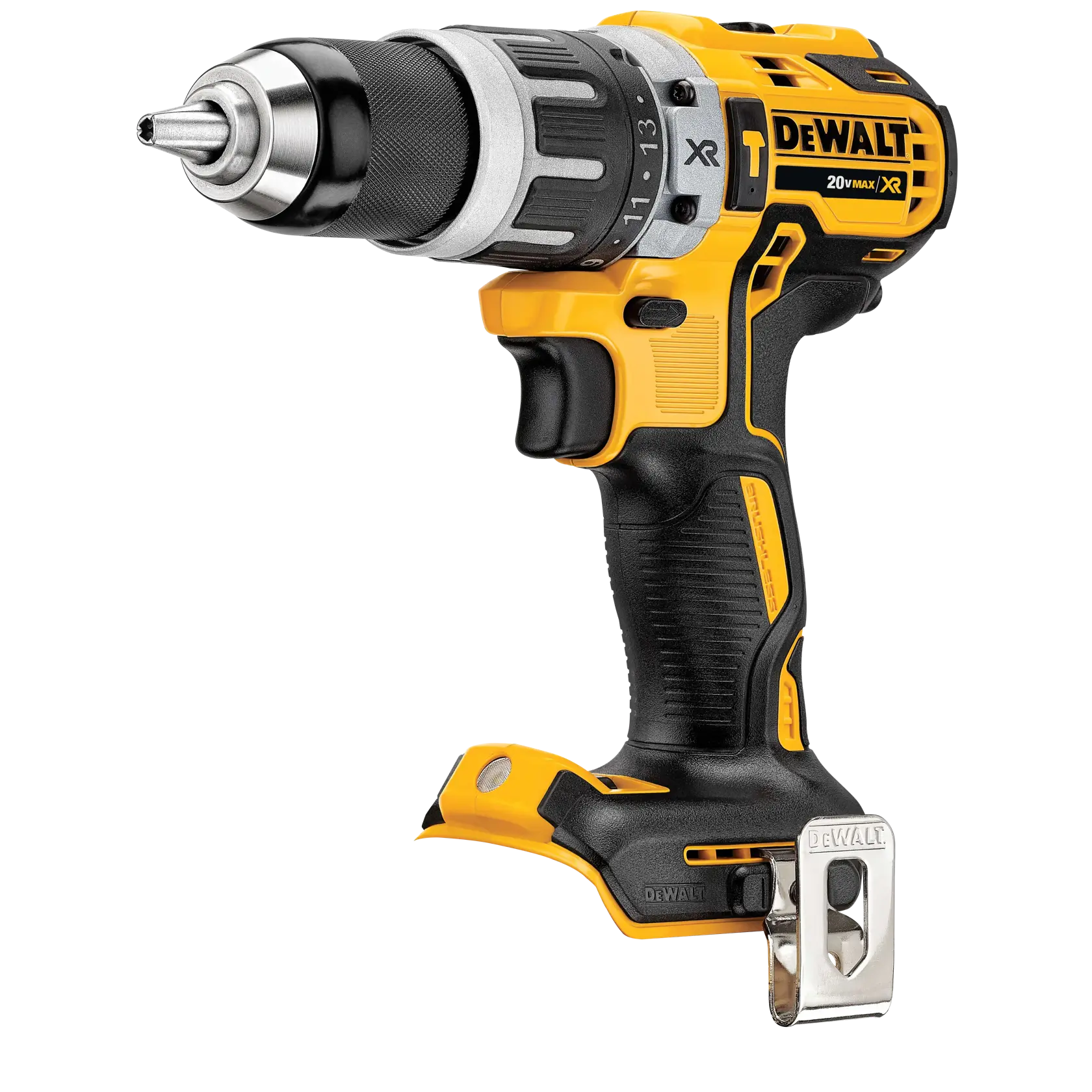 DEWALT® 20V MAX* Combo de Taladro Percutor/Atornillador de 1/2" (13mm) y Esmeriladora Angular de 4-1/2" (115mm) Inalámbrico sin Carbones con (2) Baterías de 5.0 Ah y Cargador con Caja TSTAK®